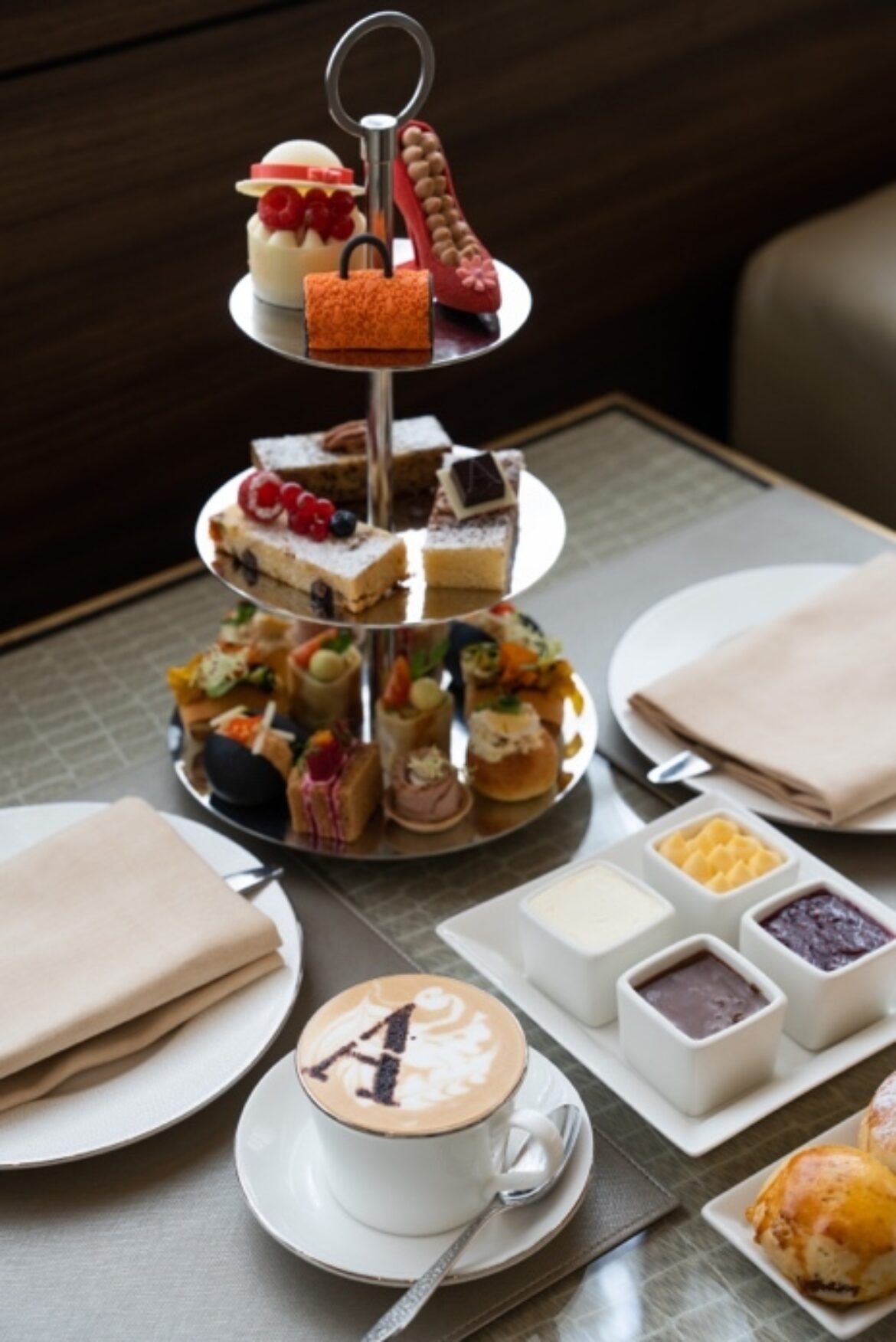 Armani hotel shop afternoon tea